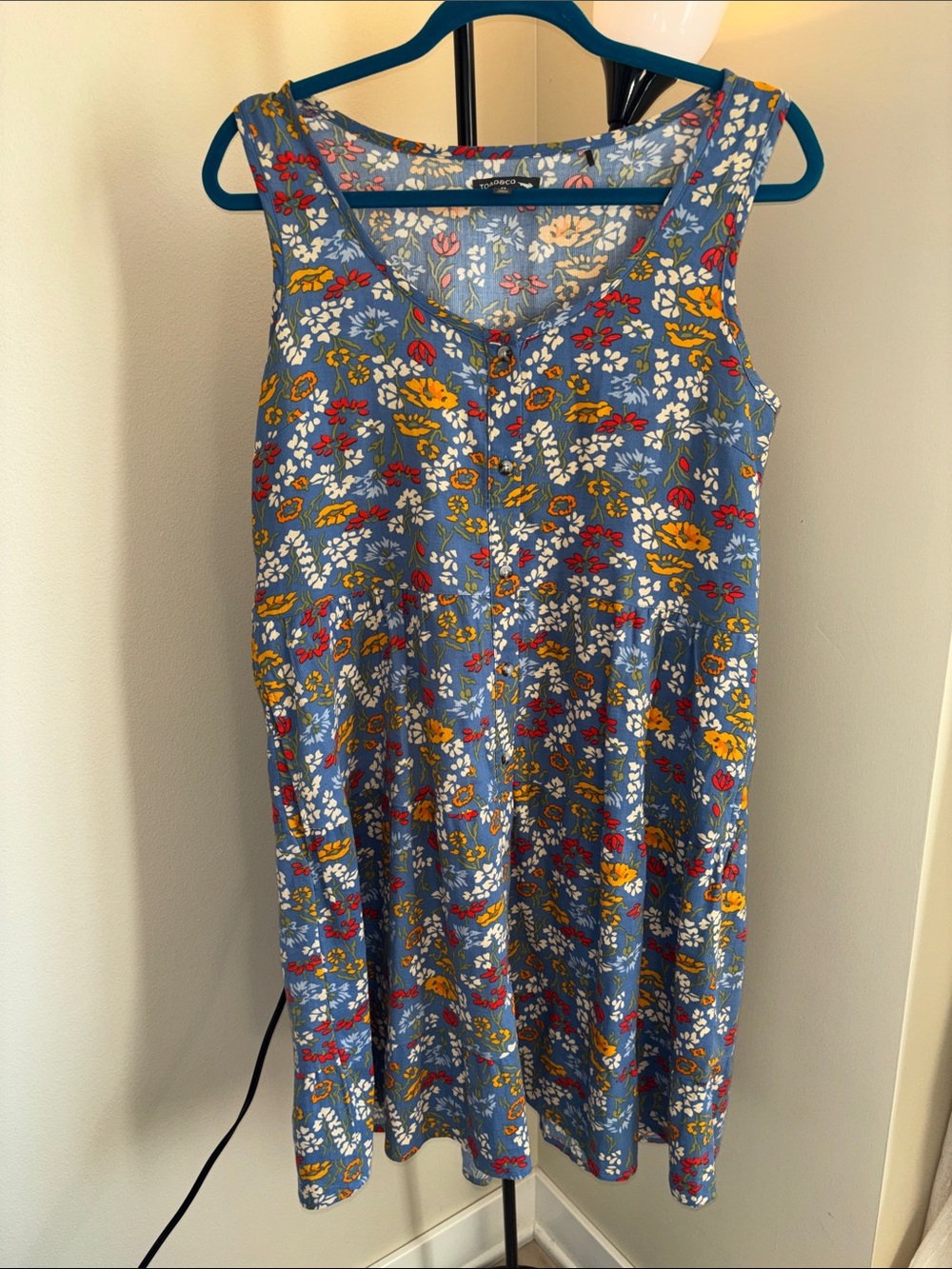 Toad & Co Flower Button Dress